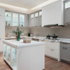 Gabinete de cocina multifuncional de madera maciza de estilo americano con puertas agitadoras