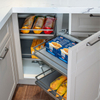 Gabinete de cocina multifuncional de madera maciza de estilo americano con puertas agitadoras