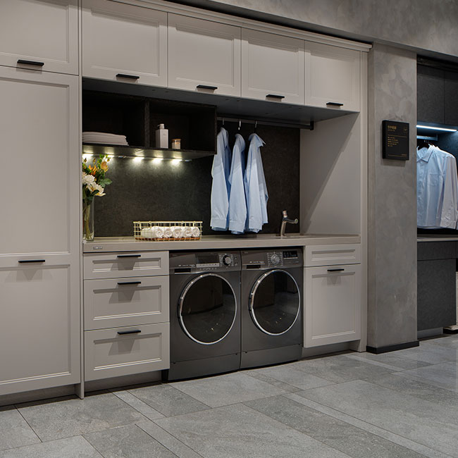 ဘက်စုံသုံး ခေတ်မီ လွတ်လပ်သော လသာဆောင် Laundry Cabinet Laundry Closet