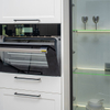 Hochwertiger klassischer Massivholzschrank im amerikanischen Stil, moderne Shaker-T&uuml;r-K&uuml;chenschr&auml;nke, flach verpackt, amerikanischer wei&szlig;er Shaker-modularer Massivholz-K&uuml;chenschrank