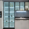 Hochwertiger klassischer Massivholzschrank im amerikanischen Stil, moderne Shaker-T&uuml;r-K&uuml;chenschr&auml;nke, flach verpackt, amerikanischer wei&szlig;er Shaker-modularer Massivholz-K&uuml;chenschrank